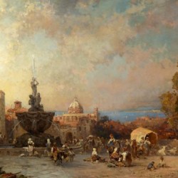 People in the main square